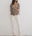 Long sleeves top in brown