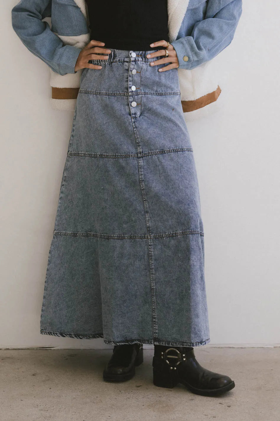 Denim skirt