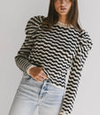 Long sleeves top in black