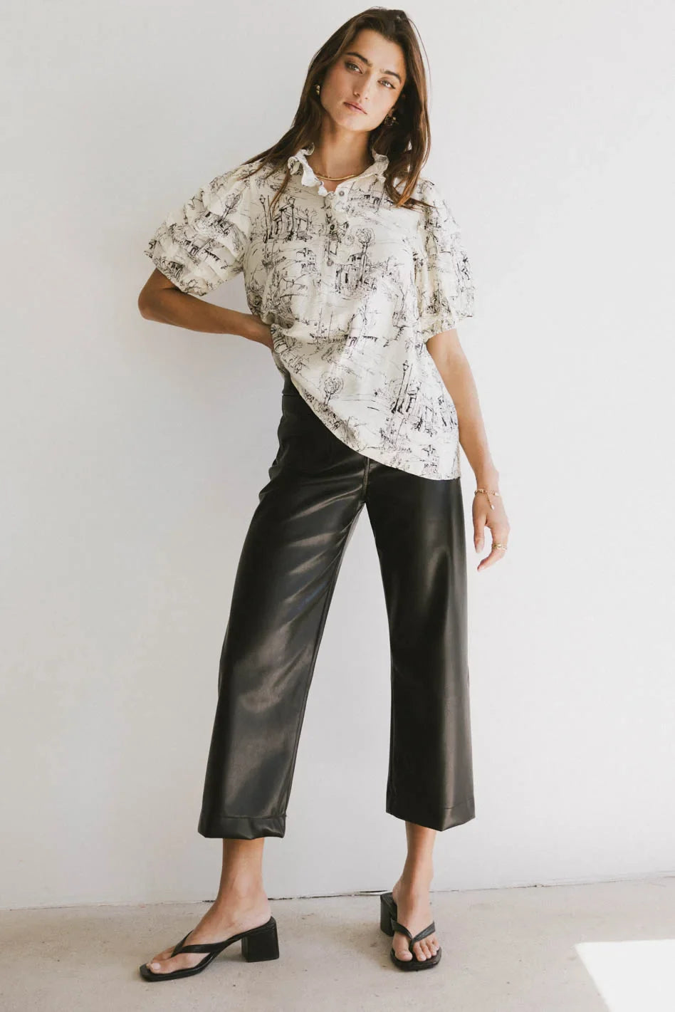 Blouse in cream