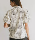 Short sleeves top in cream