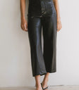High rise pants in black