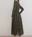 Printed floral maxi dress in multi color