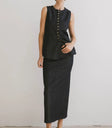 Maxi denim skirt