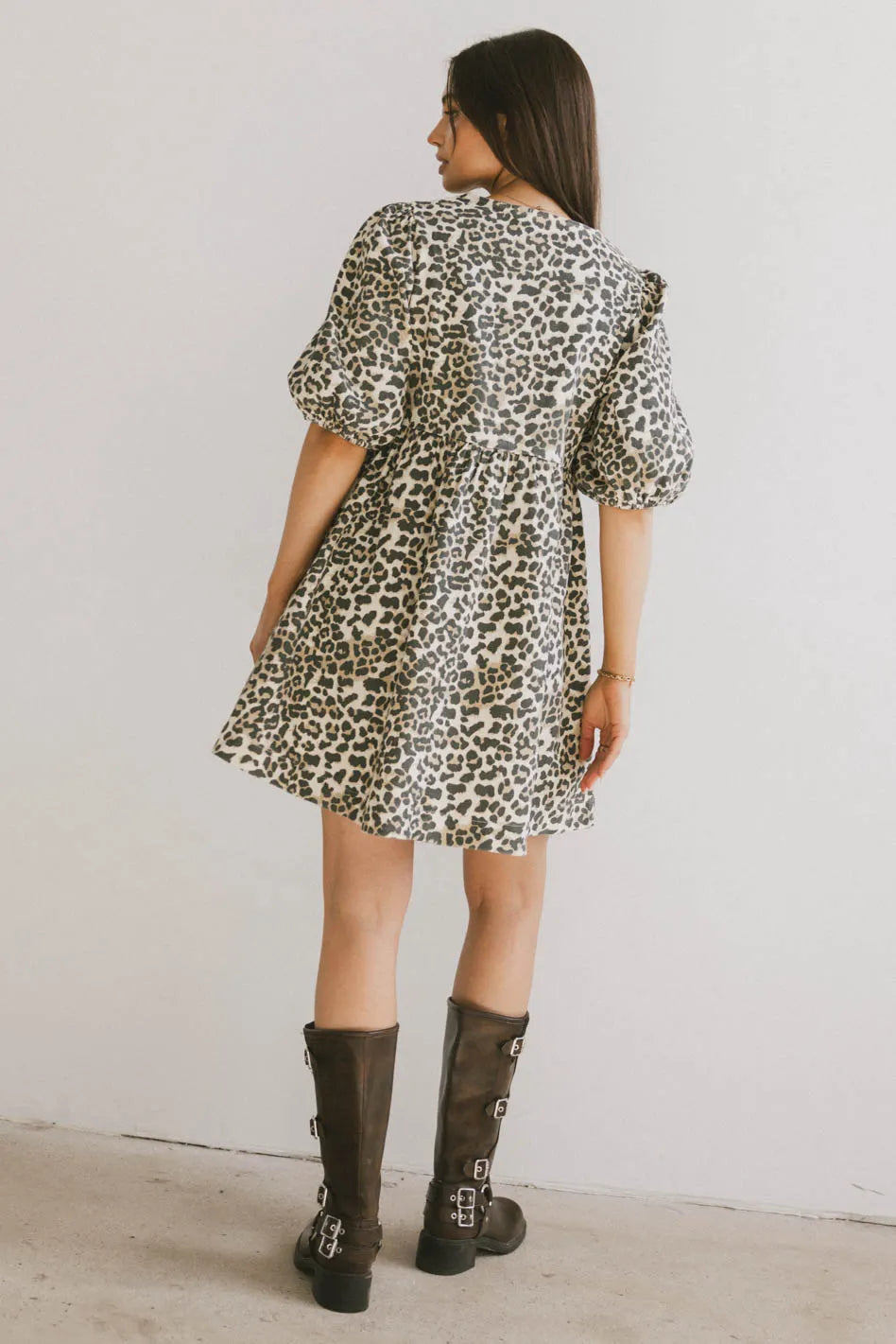 Leopard print dress