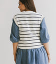 Knit top in blue