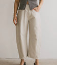 High rise pants in tan