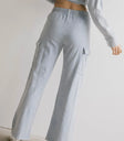 Plain color sweatpants in blue