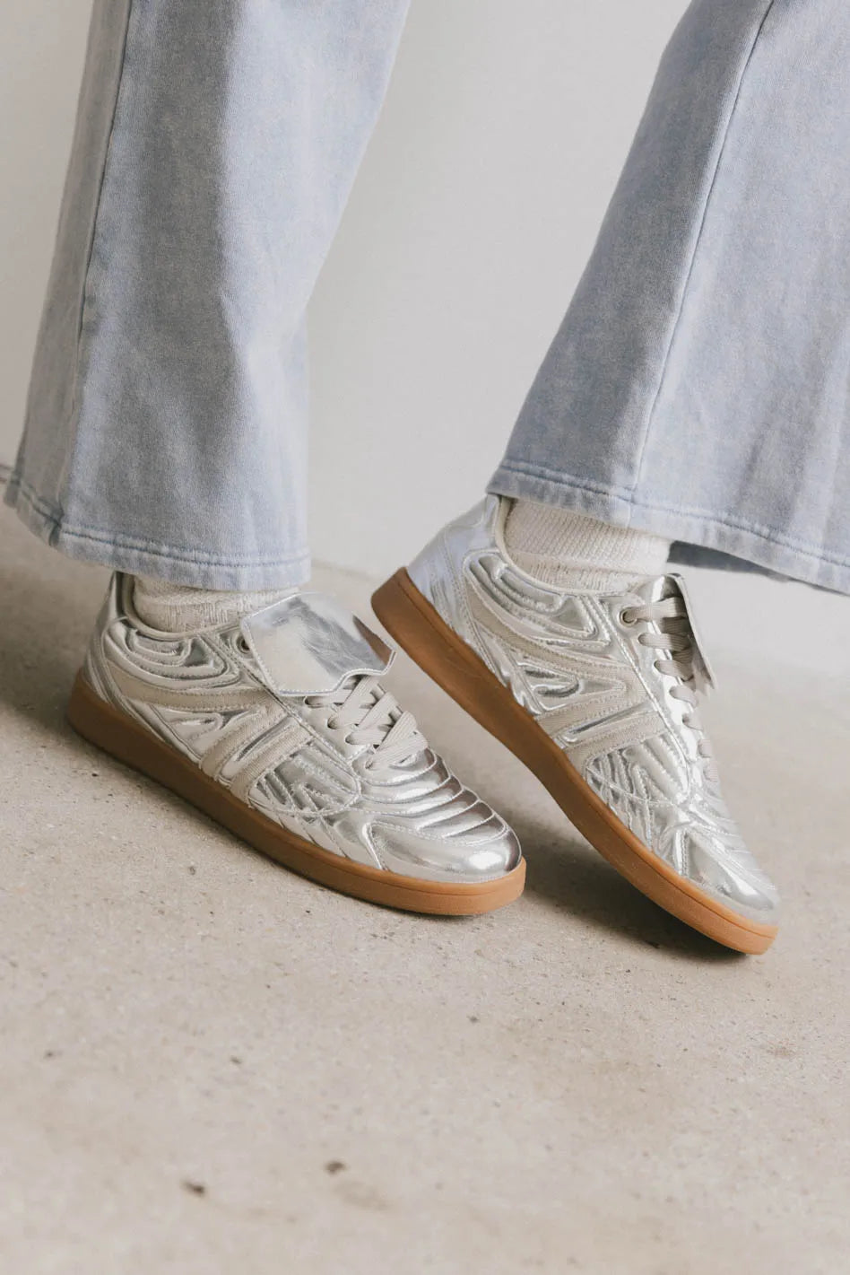 Silver sneackers