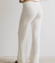 Plain color pants in cream
