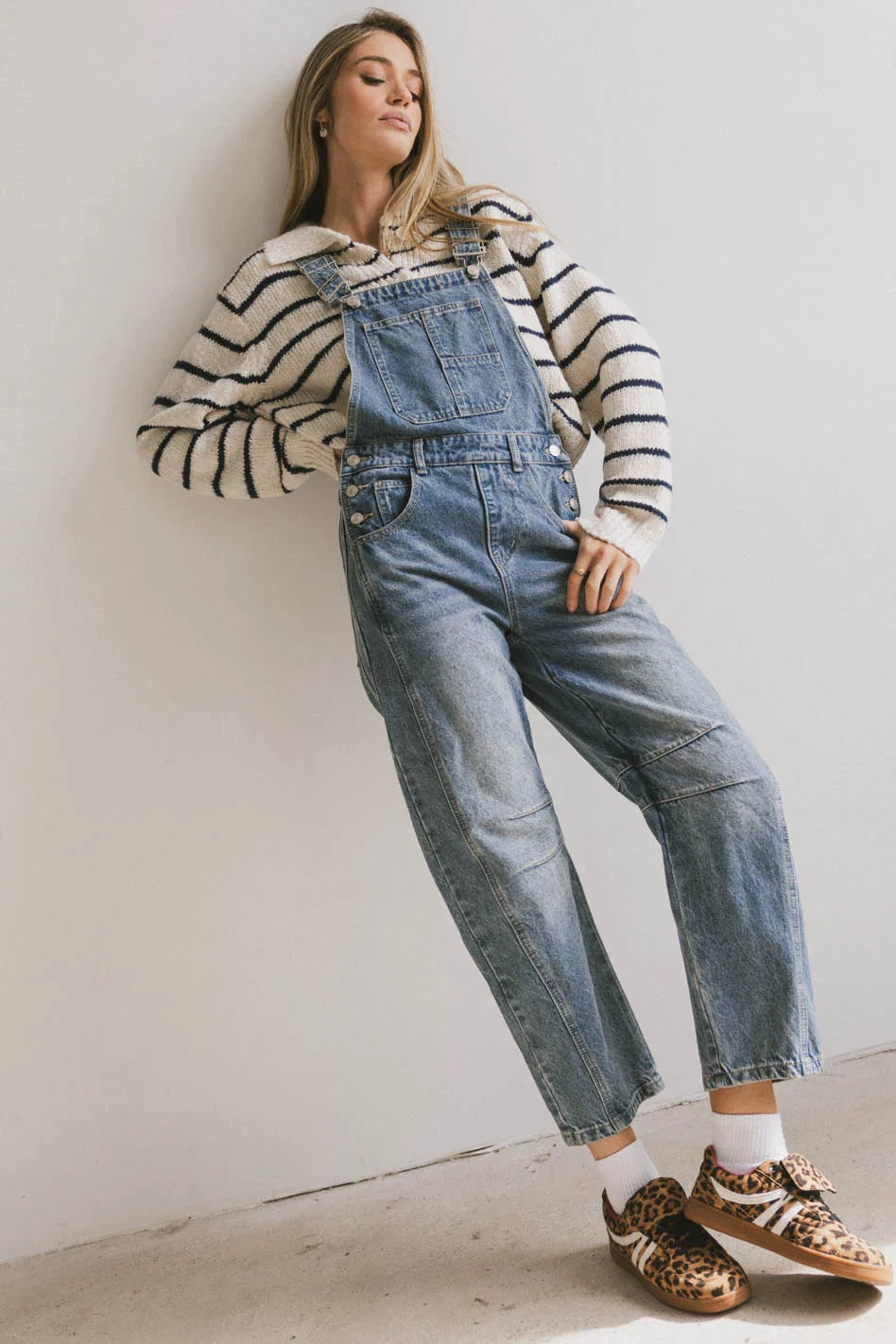 Overall in medium wash