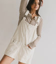 Cream corduroy overall