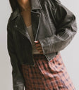 Long sleeves vegan moto jacket