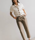 Two hand pockets pants in mocha