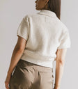 Plain color top in cream