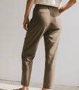 Plain color pants in mocha