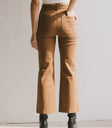 Two back pockets pants in camel