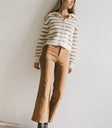 Wide leg pants in camel