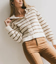 Collared sweater in cream