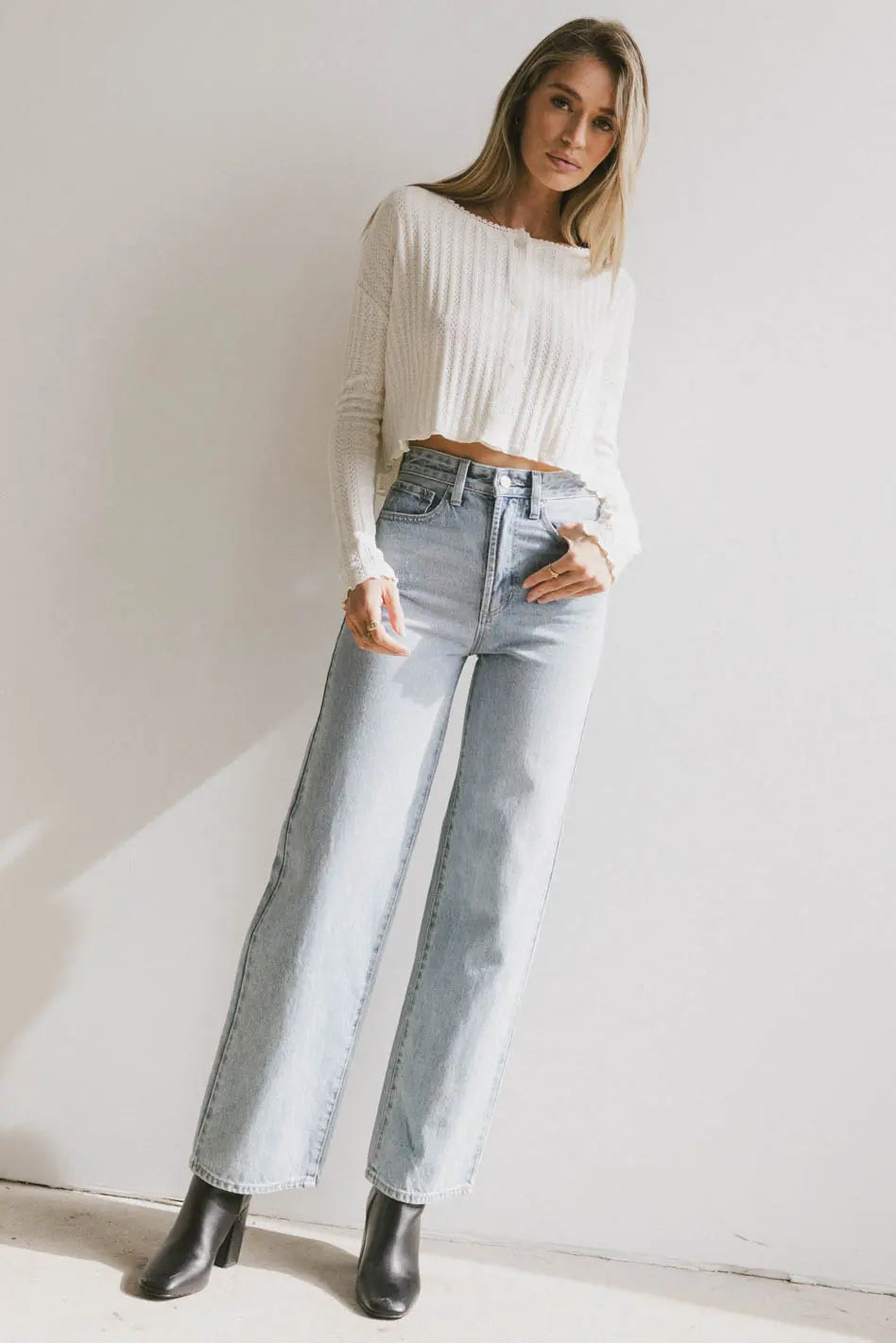 Light wash pants