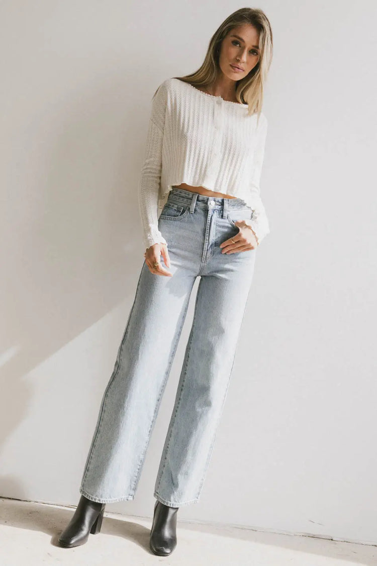 Light wash pants