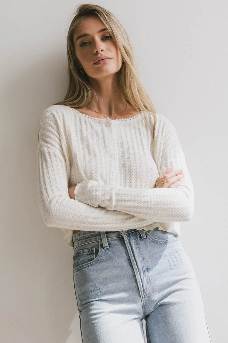 Knit to in ivory