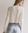 Plain color top in ivory