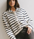 Button up striped cardigan