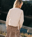 Plain color jacket in natural