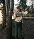 Plain color pants in hunter green