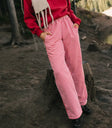 Woven pants in red