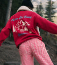 Graphic sweatshirt in red