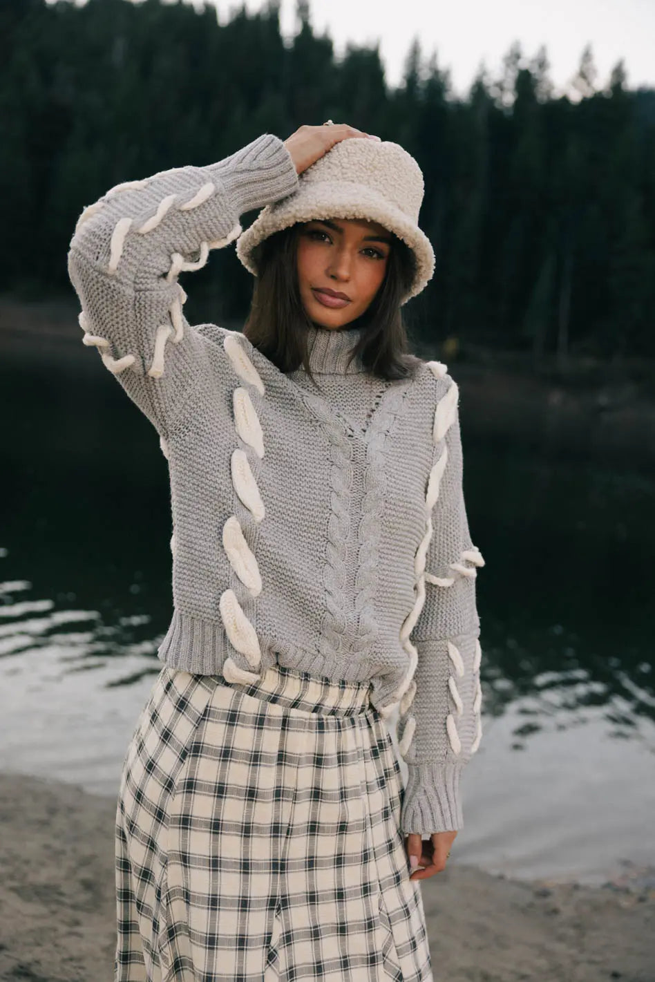 Long sleeves sweater in grey