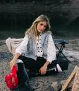 denim sherpa vest