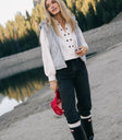 sherpa lined quilted vest