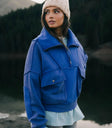 Mickey Half Zip Sweatshirt in Blue - FINAL SALE