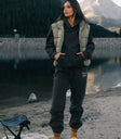 Two hand pockets pants in charcoal