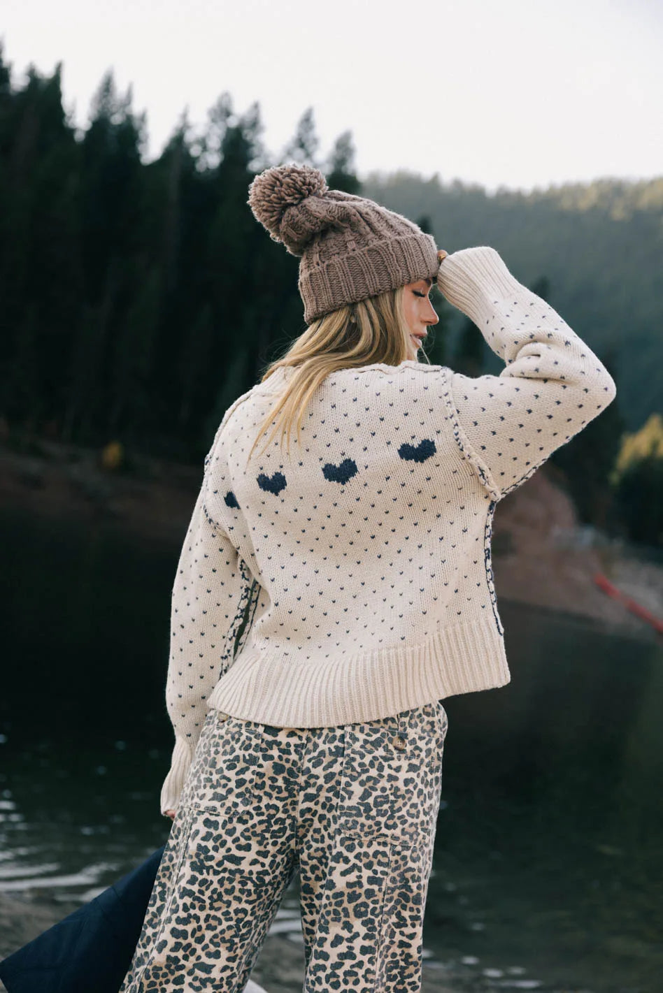 Long sleeves sweater in natural