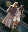 Maxi skirt in mauve