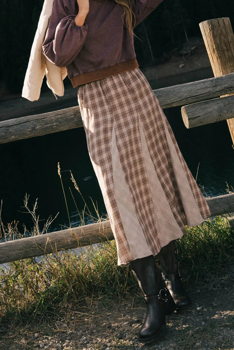 Skirt in mauve