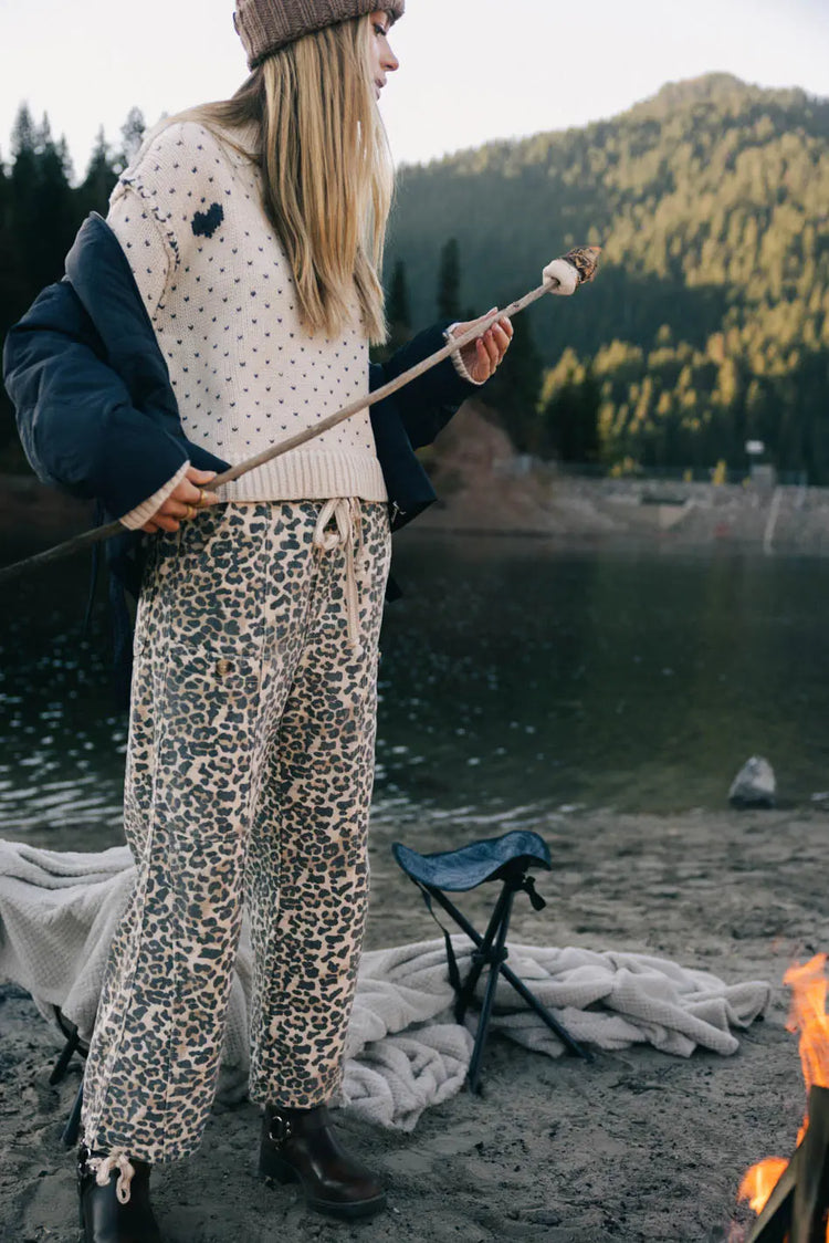 Leopard printed pants