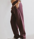 Sweatpants in burgundy