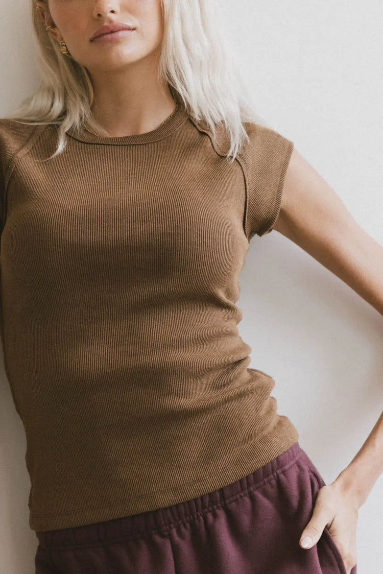 Short sleeves basic top