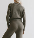 Plain color top in olive