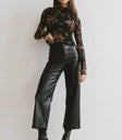 Leather pants in black