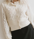 Tamsin Knit Cardigan in Cream - FINAL SALE