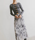 Maxi skirt in multi color