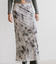 Elastic waist skirt in grey