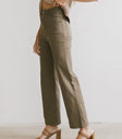 Sable Straight Leg Pants in Olive