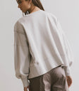 Plain color sweater in grey